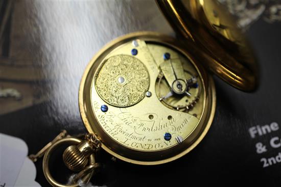 Charles Frodsham pocket watch and 9ct gold albert.